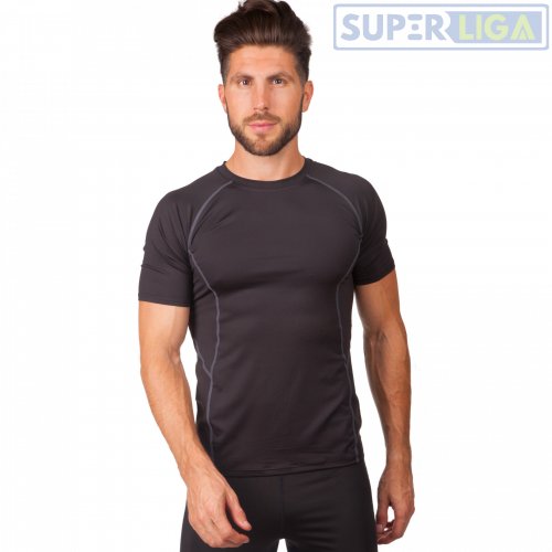 Компрессионная мужская футболка с коротким рукавом LD-1102