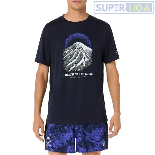 Чоловіча футболка для бігу ASICS FUJITRAIL LOGO SS TOP синій (2011D527-400) AW2026