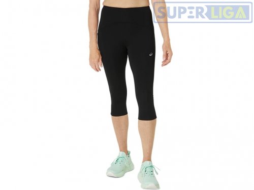 Женские тайтсы для бега Asics ROAD HIGH WAIST CAPRI TIGHT черный (2012D006-001) AW2025