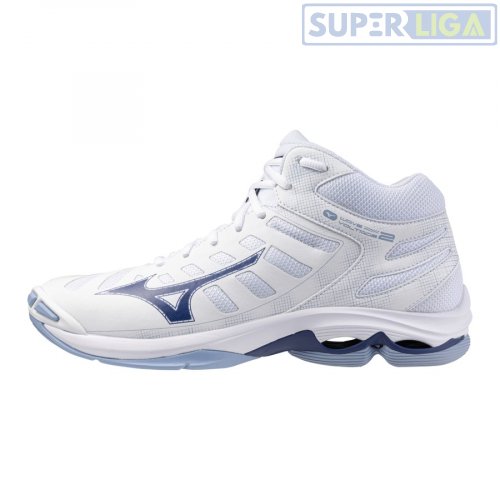 Волейбольные кроссовки Mizuno Wave Voltage 2 Mid голубой (V1GA2465-11) AW2025hr