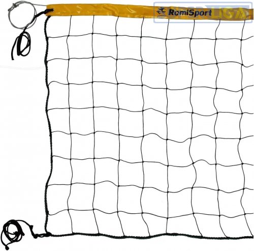 Сітка волейбольна Romi Sport "Basic 2,7 мм.жовтий (PE) (Польша) Sia000095