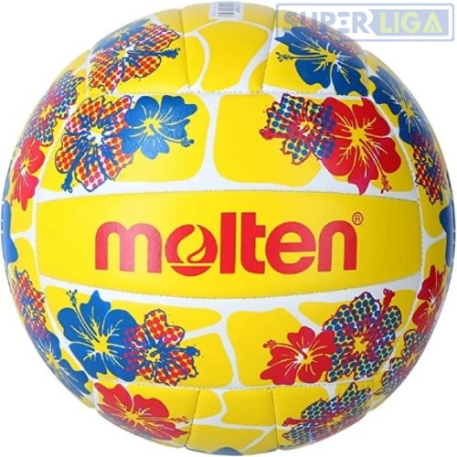 М'яч для пляжного волейболу MOLTEN Beach Volleyball V5B1300-FY №5червоний 