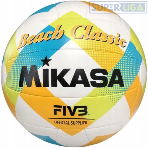 Мяч для пляжного волейбола Mikasa Beach Classic BV543C-VXA-LGжелтый