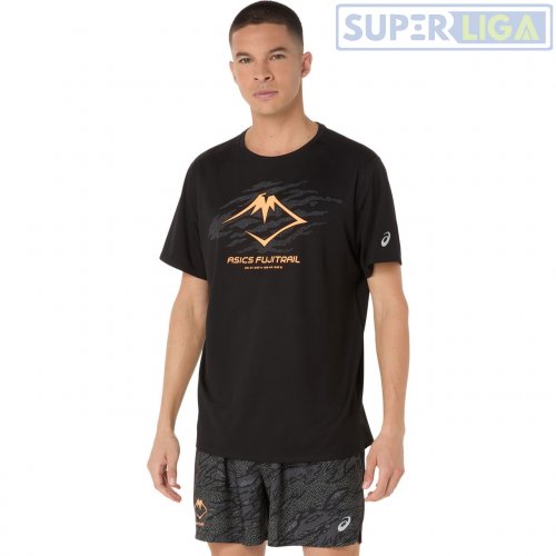 Мужская футболка для бега ASICS FUJITRAIL LOGO SS TOP черный (2011D390-001) AW2026d