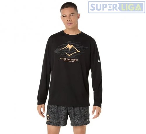 Лонгслів ASICS FUJITRAIL LOGO LS TOP чорний (2011C987-001) AW2026d