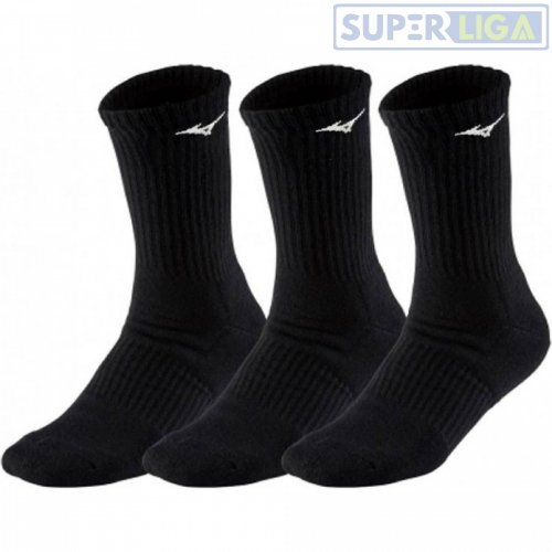 Шкарпетки спортивні Mizuno Training 3p Socks чорний ( 3 пари ) унісекс (32GX2505-09)