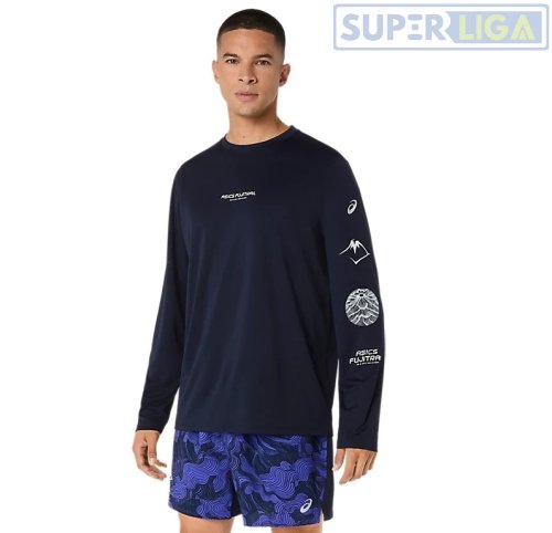 Лонгслів ASICS FUJITRAIL LOGO LS TOP синій (2011D525-400) AW2026