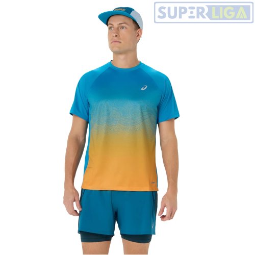 Мужская футболка для бега Asics ROAD FADE SS TOP Мультицвет (2011D512-400) AW2026