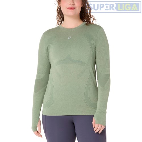 Лонгслів ASICS ROAD SEAMLESS LS TOP зелений (2012D290-400) AW2026