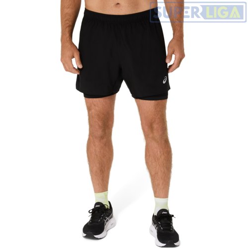 Шорты для бега Asics CORE 2-N-1 5IN SHORT черный (2011D218-001) AW2026