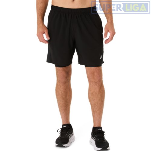 Шорты для бега ASICS CORE 2-N-1 7IN черный (2011D215-001) AW2026