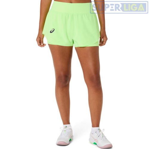 Шорты Asics MATCH LASER CUT SHORT салатовый (2042A430-300) AW2026