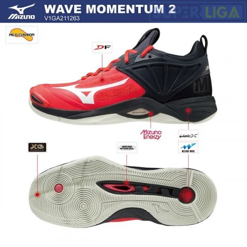 Волейбольные кроссовки Mizuno Wave Momentum 2 (V1GA2112-63) SS21