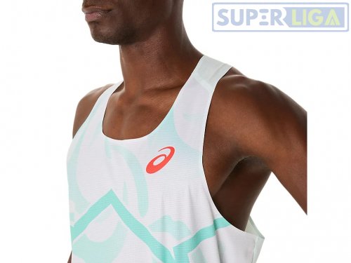 Мужская майка для бега Asics LIGHT KNIT SINGLET белый (2091A731-411) AW2025