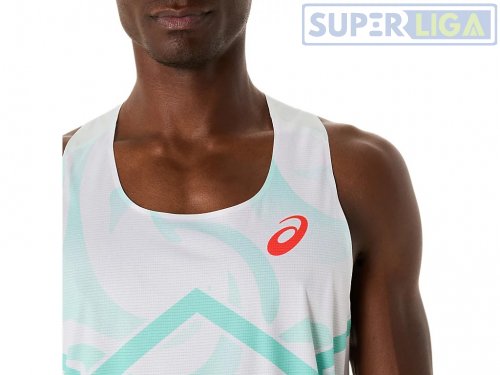 Мужская майка для бега Asics LIGHT KNIT SINGLET белый (2091A731-411) AW2025