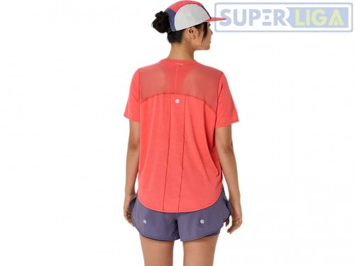 Женская футболка ASICS ROAD SS TOP красный (2012C969-700) SS2025