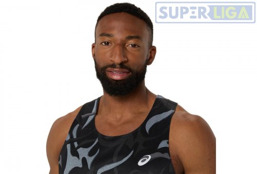 Мужская майка для бега Asics ROAD ALL OVER PRINT SINGLET черный (2011D091-001) AW2025