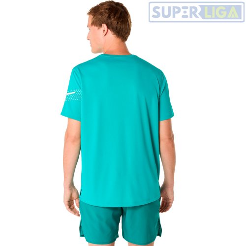 Мужская футболка для бега ASICS ICON SS TOP бирюзовый (2011D239-401) AW2025