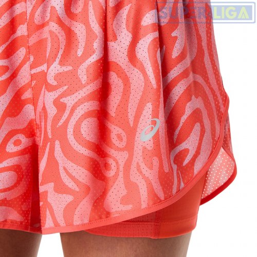 Шорты Asics ROAD ALL OVER PRINT 2-N-1 3.5IN SHORT коралловый (2012D077-700) AW2025