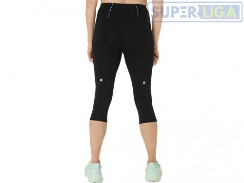 Женские тайтсы для бега Asics ROAD HIGH WAIST CAPRI TIGHT черный (2012D006-001) AW2025
