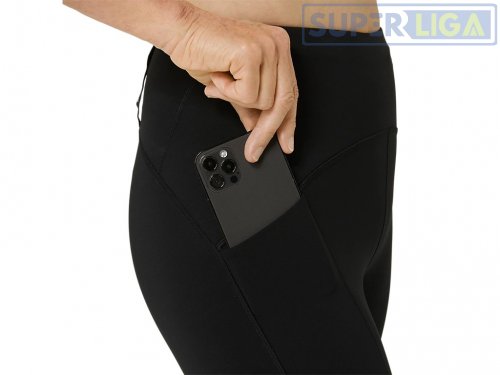 Женские тайтсы для бега Asics ROAD HIGH WAIST CAPRI TIGHT черный (2012D006-001) AW2025