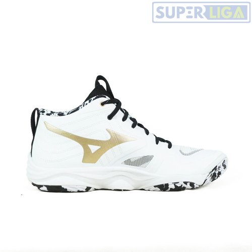 Волейбольные кроссовки Mizuno Wave Momentum Elite MID белый (V1GA2517-41) AW2025