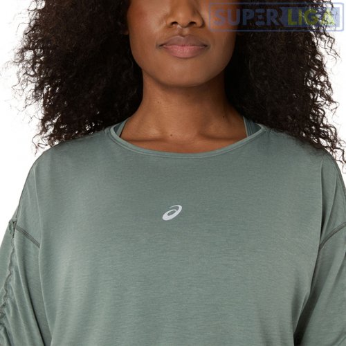 Жіноча футболка Asics NAGINO RUN ADJUSTABLE SS TOP зелений (2012D140-400) AW2026d