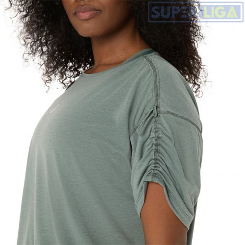 Жіноча футболка Asics NAGINO RUN ADJUSTABLE SS TOP зелений (2012D140-400) AW2026d