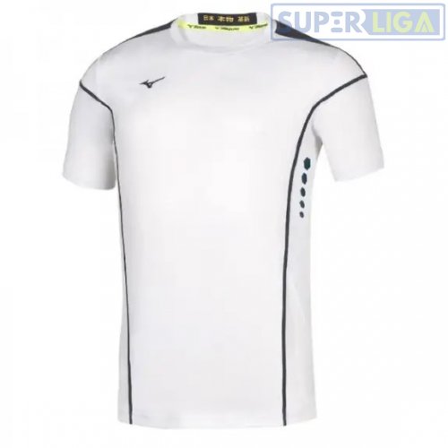 Волейбольная футболка Mizuno Men Hex Rect Polo белый (62EA7002-73)