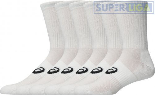 Спортивные носки ASICS 6 PACK CREW SOCK белый (3033C302-100)
