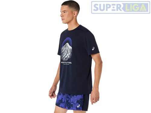 Чоловіча футболка для бігу ASICS FUJITRAIL LOGO SS TOP синій (2011D527-400) AW2026