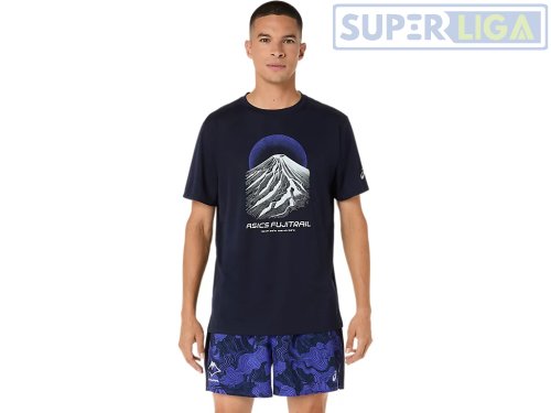 Чоловіча футболка для бігу ASICS FUJITRAIL LOGO SS TOP синій (2011D527-400) AW2026