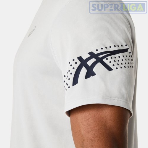Чоловіча футболка для бігу ASICS ICON SS TOP білий (2011D458-020) AW2026
