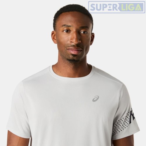 Чоловіча футболка для бігу ASICS ICON SS TOP білий (2011D458-020) AW2026