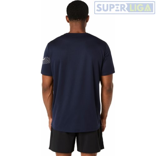Мужская футболка для бега ASICS ICON SS TOP синий (2011D458-401) AW2026