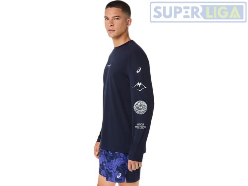 Лонгслів ASICS FUJITRAIL LOGO LS TOP синій (2011D525-400) AW2026