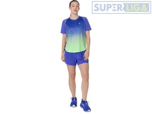 Женская футболка ASICS ROAD FADE SS TOP голубой (2012D420-400) AW2026