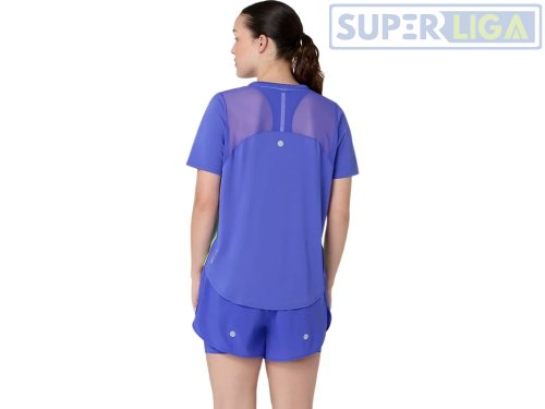 Женская футболка ASICS ROAD FADE SS TOP голубой (2012D420-400) AW2026