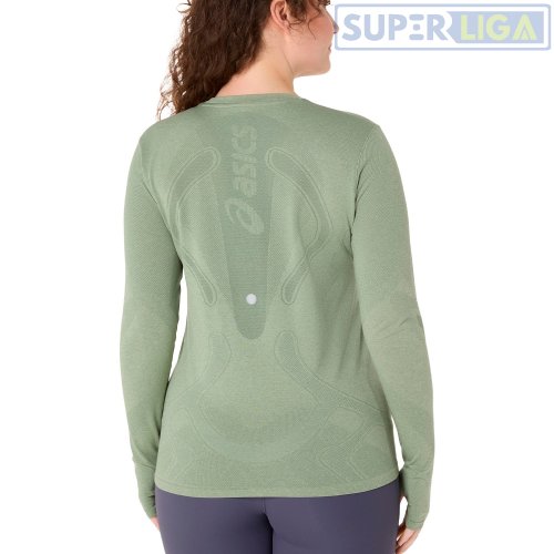 Лонгслів ASICS ROAD SEAMLESS LS TOP зелений (2012D290-400) AW2026