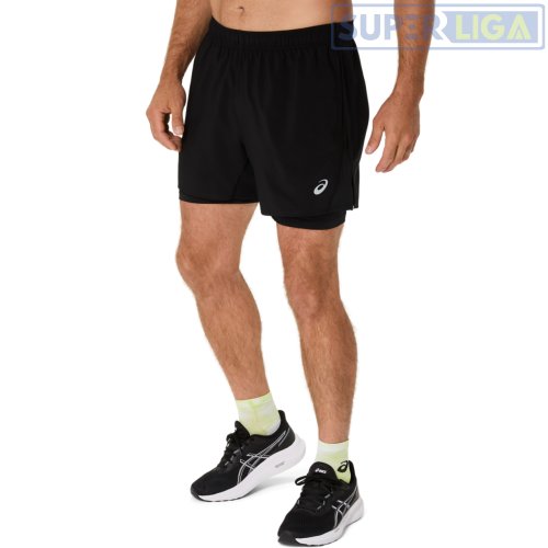 Шорты для бега Asics CORE 2-N-1 5IN SHORT черный (2011D218-001) AW2026