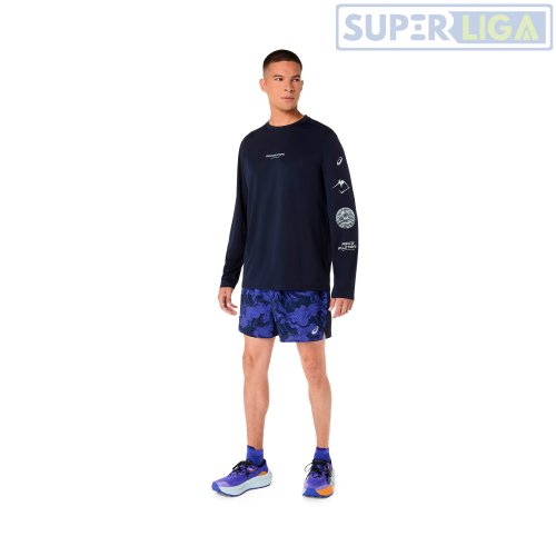 Чоловічі спортивні шорти для бігу Asics FUJITRAIL ALL OVER PRINT 5IN SHORT синій (2011D526-400) AW2026