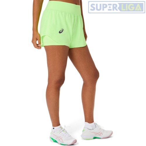Шорты Asics MATCH LASER CUT SHORT салатовый (2042A430-300) AW2026